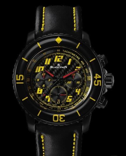 Blancpain Chronographe Speed Command Replica Watch 5785FA 11D03 63 Black and Yellow